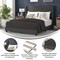 Flash Furniture Charcoal Queen Platform Bed with Headboard YK-1078-CHAR-Q-GG - alternate 7